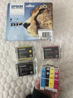 Epson T0711–T0714 Originalpatronen (teils neu, teils gebrauc
