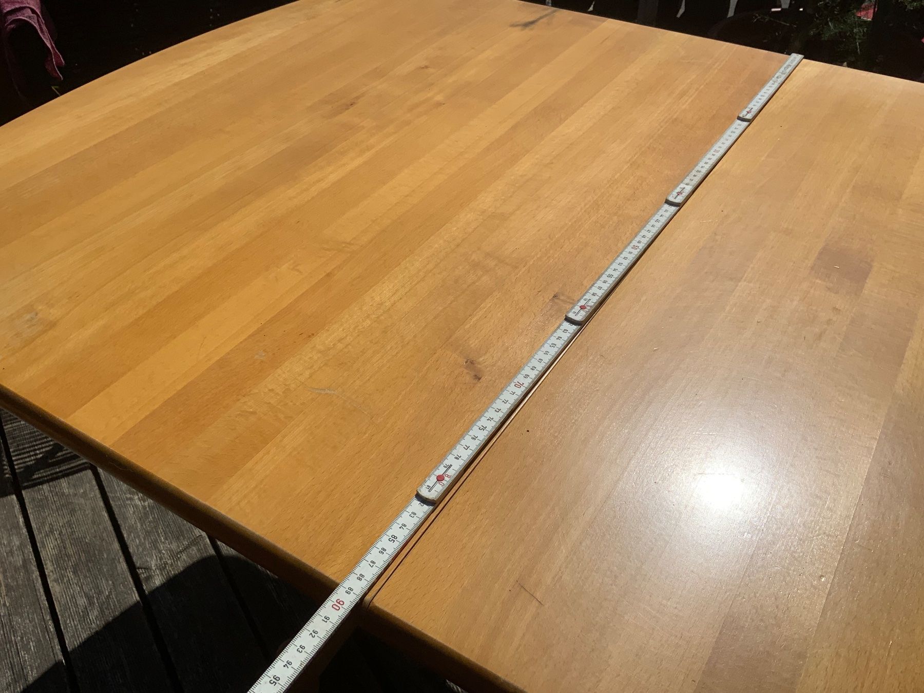 Tavoli: Esstisch Holz hell abgerundete Ecken 140x90cmx71 – Usato da Sirnach venduto da Motorbiene007 1