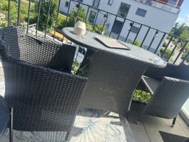 Gartensitzgruppe Rattan - funktioniert aber Rattan bricht
