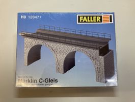 Faller H0 120477 Viadukt Oberteil gerade mit 2 Bogen