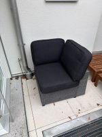 Grey Wicker Outdoor Corner Sofa Set - Stylish Garden Lounge