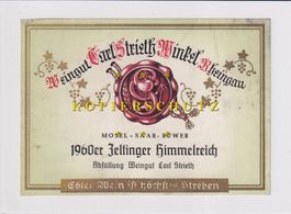 Etikette für Wein - Zeltinger Himmelreich 1960 /bd