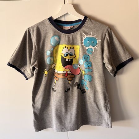 Cooles Spongebob T-Shirt, Gr. 152, Grau, Top! , Nickelodeon