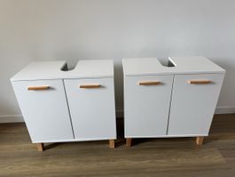 Lavabo-Unterschränke - Waschbeckenunterschränke / 2 Stück