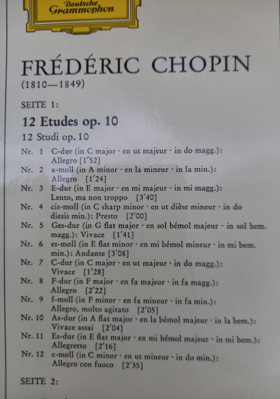 Dischi in vinile: LP "FRÉDÉRIC CHOPIN" – Nuovo (secondo la descrizione) da Binningen venduto da mar_2jlr 3