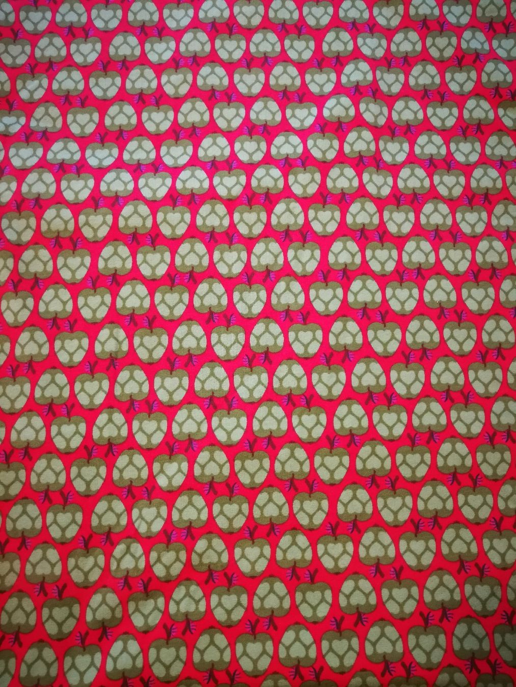 Stoffe: Jersey "MyLeni Apples"  Lila-Lotta Design – Neu und originalverpackt aus Heimisbach von Rotflengel