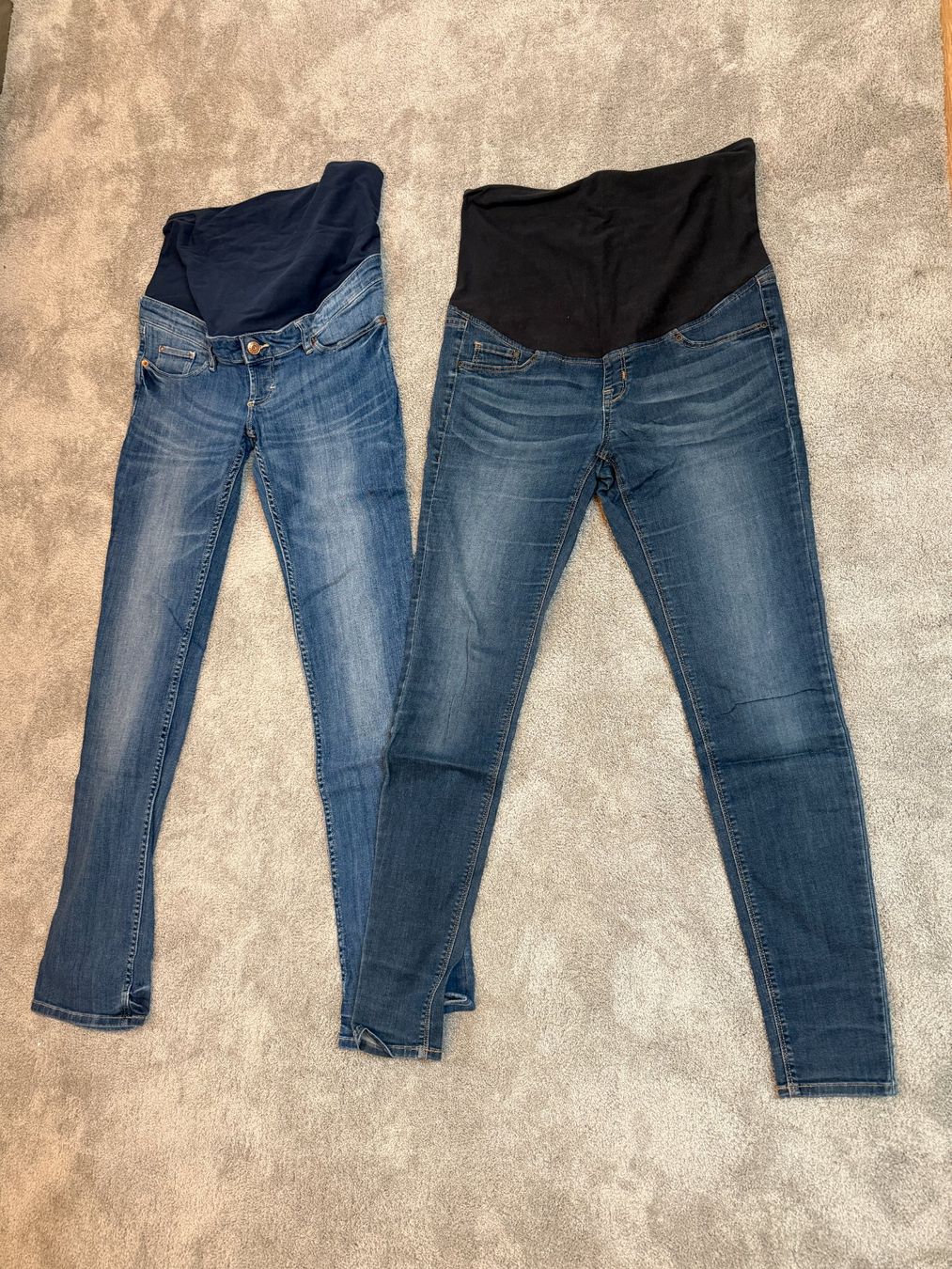 Jeans: 2 Stück Jeans Gr 40 - Schwangerschaftsmode / Umstandsmode – Gebraucht aus Hohenrain von roli1983