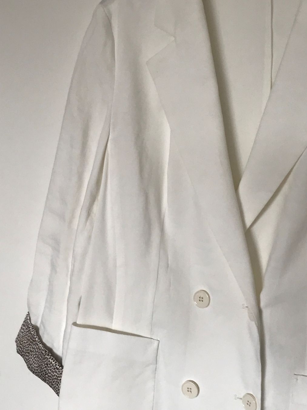Marc Cain Giacche: Marc Cain Sommerblazer Leinen, Gr. 5, weiß – Usato da Niederteufen venduto da mix18 1