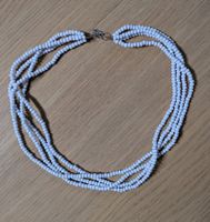 Collana bianca girocollo di perline