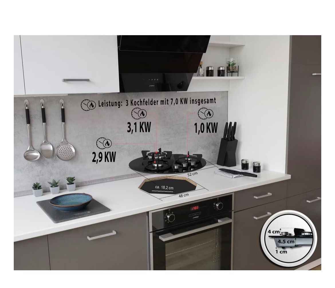 Cucine: Neuer und nie Gebrauchter Phönix Gaskochfeld – Nuovo (secondo la descrizione) da Schmidrüti venduto da FurrerAutotransporte 3