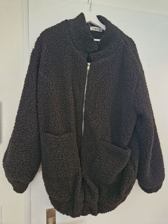 Teddyjacke schwarz Grösse L