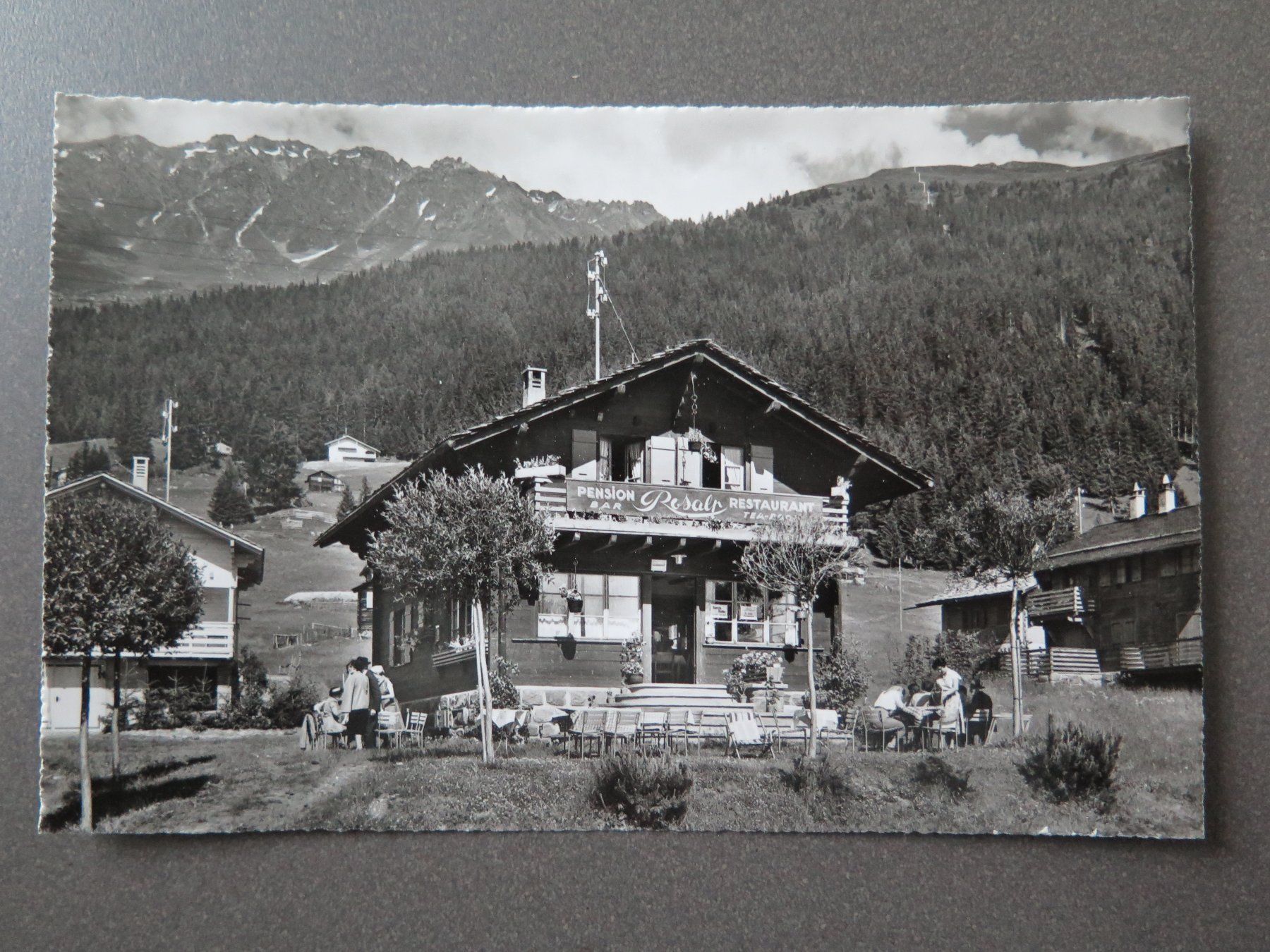 Cartoline postali: VERBIER - PENSION RESTAURANT ROSALP – Usato da Wittenbach venduto da lipasal