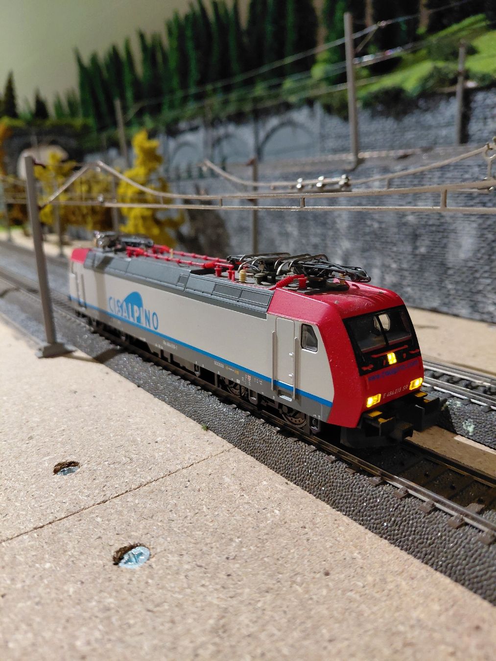 Märklin Modellini di ferrovie: Märklin  Re 484 Cisalpino digital – Usato da Courtetelle venduto da Nordrampe