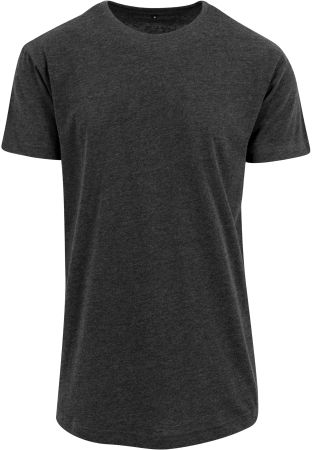 UGi Shaped Long Tee - Extra Lang - Dunkel Grau