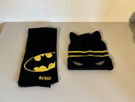 Batman Schal und Mütze für Kinder NEU
