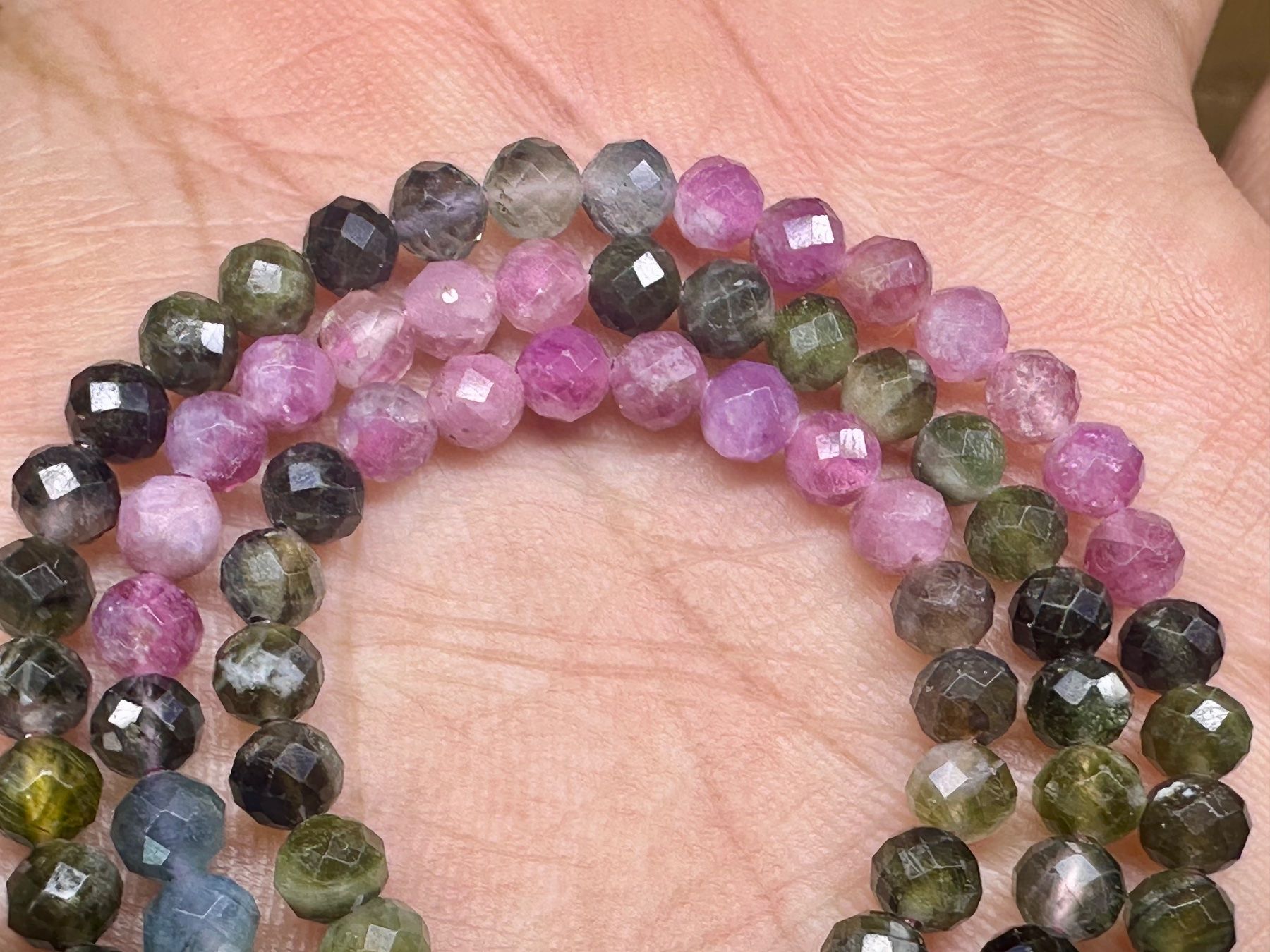 Edelsteine: Natürlicher Multicolor Turmalin Edelstein-Strang – Neu (gemäss Beschreibung) aus Langenthal von Seelenfreunde 6