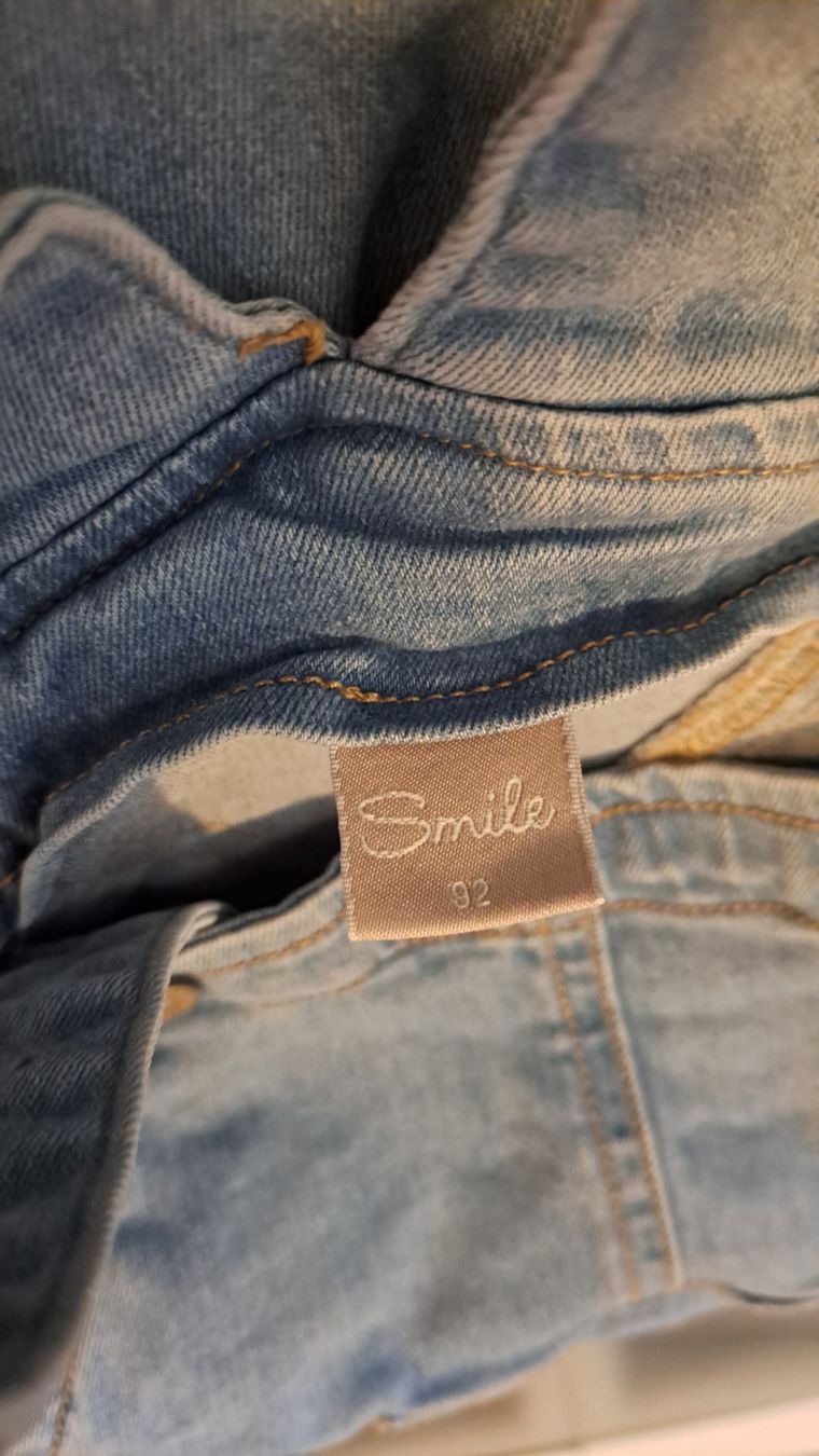 Pantaloni: Jeans Latzhose, Grösse 92, SMILE – Usato da Niedergampel venduto da Picas2ndHand 2