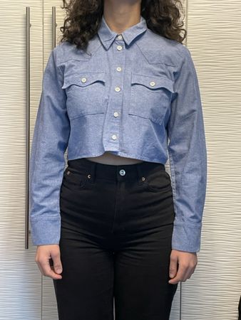Chemise légère bleu clair - Taille S cow-boy vibe
