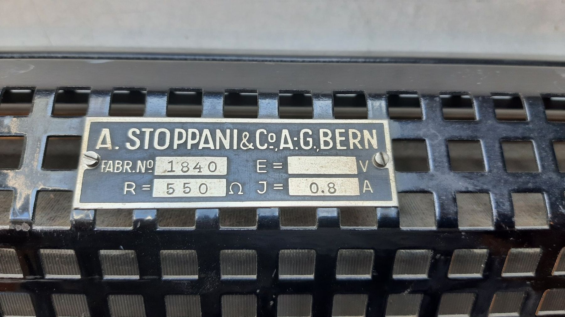 Misurare: rhéostat Stoppani 550ohm 0,8A – Usato da Attalens venduto da Gmsa68 4