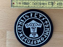 Viking Runes Mjolnir Thor Patch Sticker Aufnäher Rock Metal