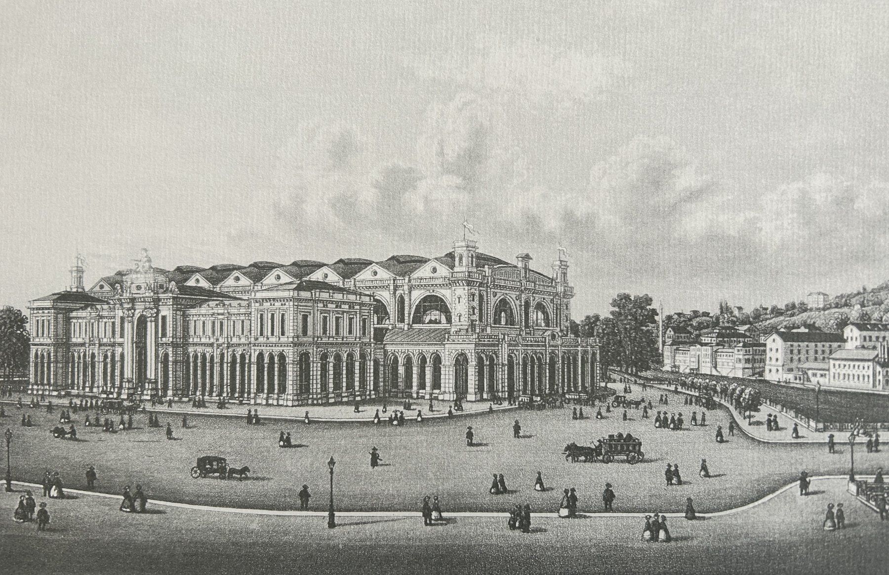 Poster & Bilder: HAUPTBAHNHOF ZÜRICH 1871 – Gebraucht aus Zürich von Domus09 2