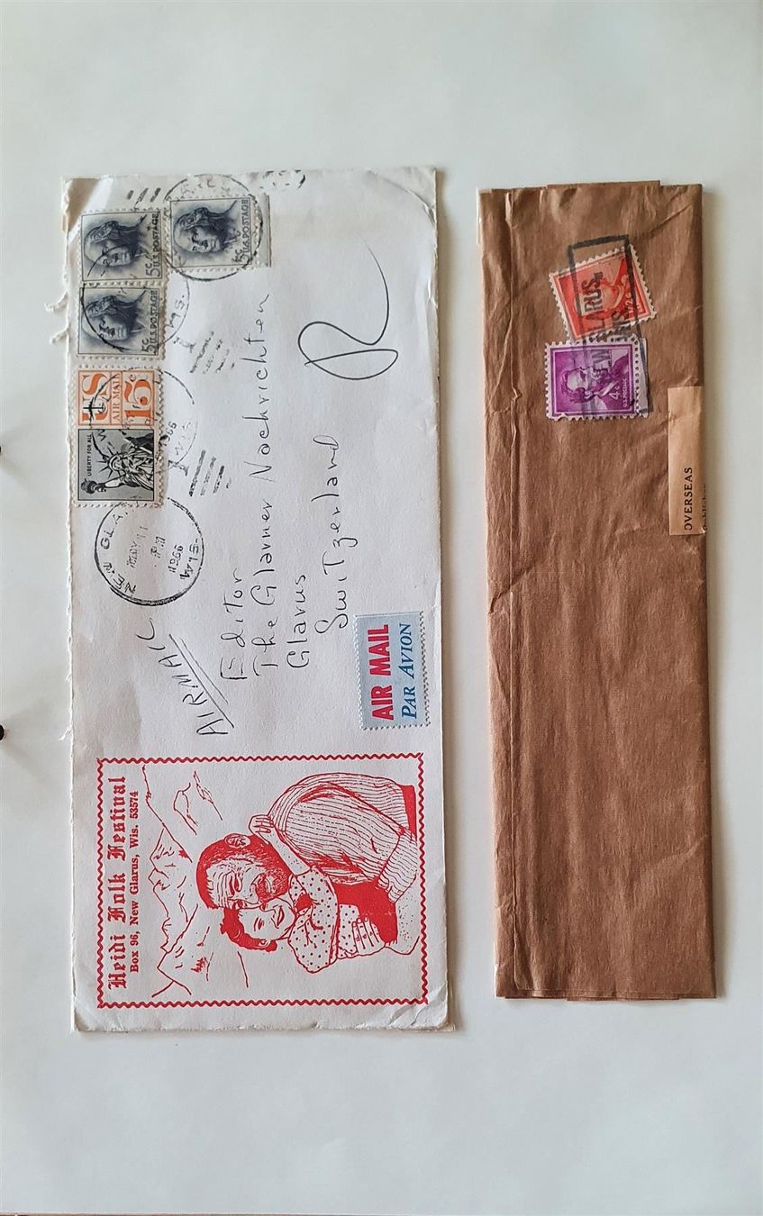 Alle Briefmarken: Sammlung Kanton Glarus im Ordner – Gebraucht aus Kreuzlingen von Rschweiz1 3