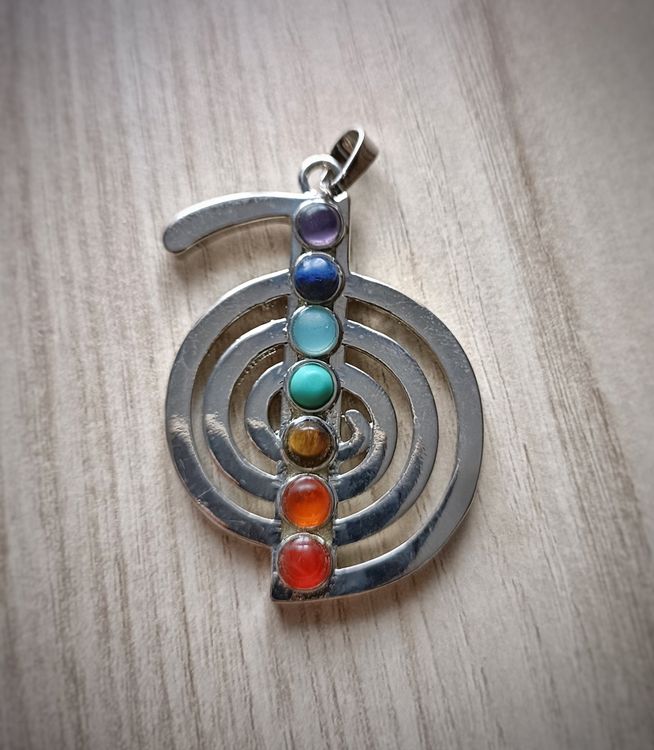 Orecchini Chakra Pietre Preziose Argento 925 Perline 7 Chakra Cristallo Twee