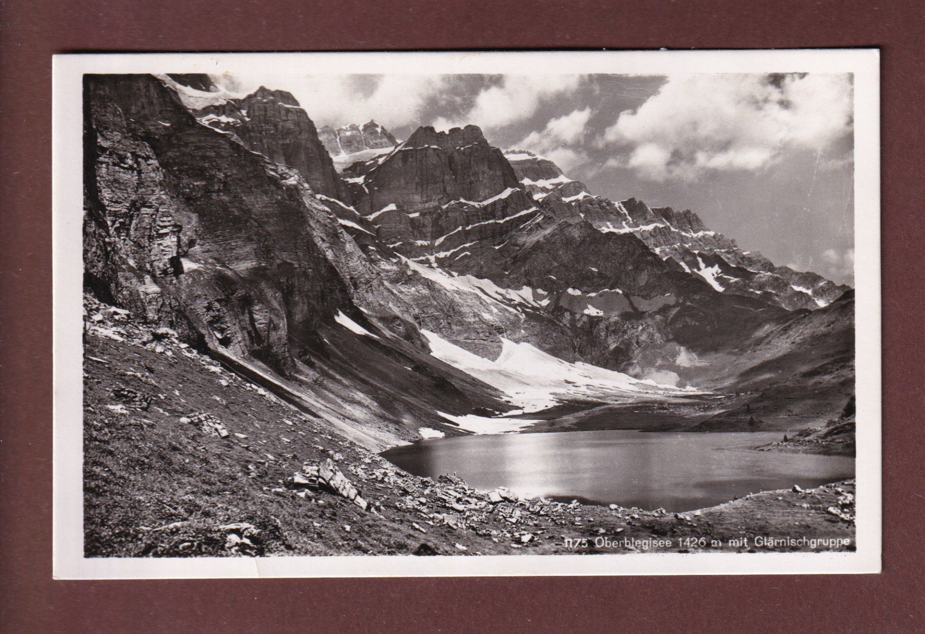 Cartoline postali: OBERBLEGISEE - Glärnischgruppe – Usato da Pully venduto da nicecards-shop