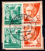 WORMS 1948 RHEINLAND PFALZ AUF FRAGMENT - MA146