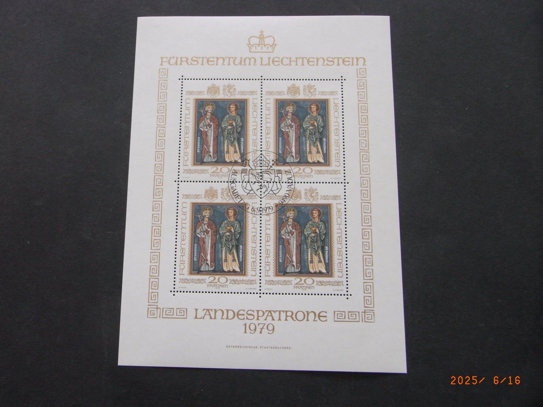 Tutti i francobolli: 1979 Nr. 672 Kleinbogen und einzeln FDC – Usato da Ittigen venduto da shetland 1