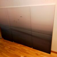 Bild bestehend aus 3 Teile: Breite 200 cm x Höhe 120 cm, NEU