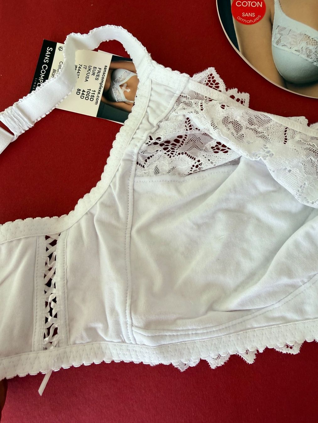 Altra biancheria intima: SANS COMPLEXE, bügelloser BH, Grösse 100D, Farbe Weiss – Nuovo e nell'imballaggio originale da Rudolfstetten venduto da gst_g7xl 5