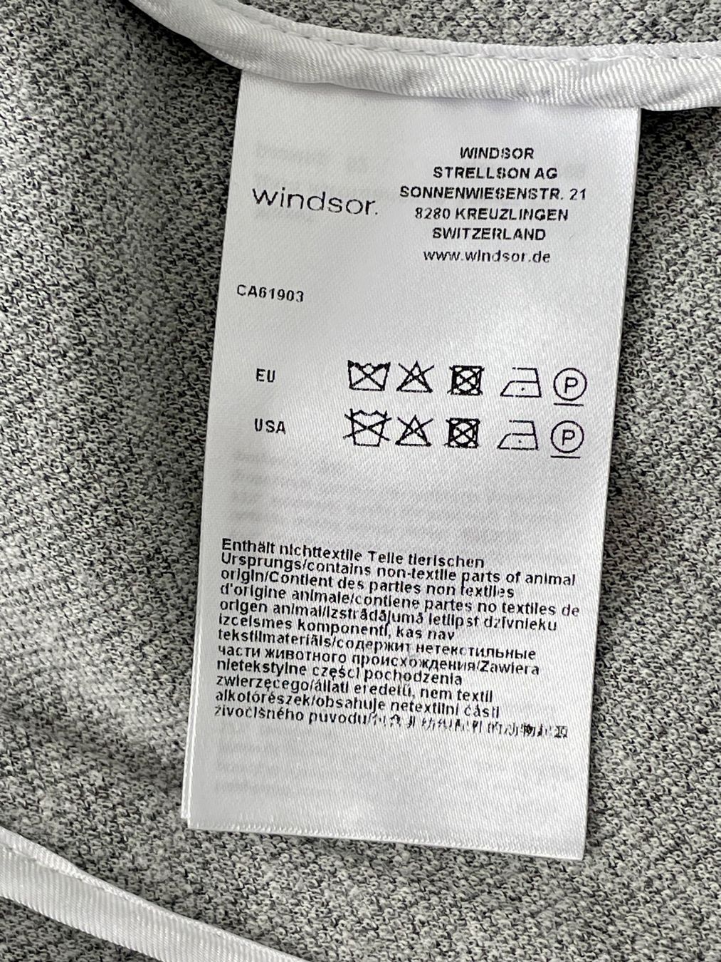 Windsor Giacche: Blazer von Windsor, Grau Melange, Gr. 44, Top – Usato da Meilen venduto da Reni888 6