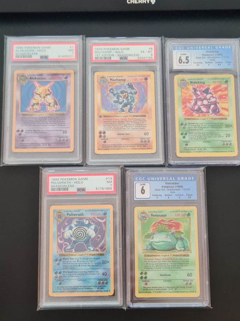 Cartoline: Pokémon Shadowless Base Set komplett in Top-Zustand – Usato da Wigoltingen venduto da dom_wbc6 6
