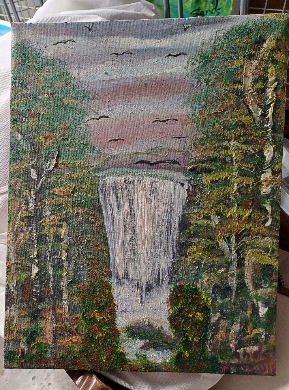 Dipinti: Wasserfall im Wald Gemälde Waldbild Wasser Ölbild – Nuovo (secondo la descrizione) da Ebikon venduto da Melbarb 5