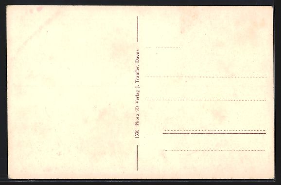 Cartoline postali: AK Alvaneu, Hotel Alvaneu Bad – Usato da Berlin venduto da bartko-reher 1