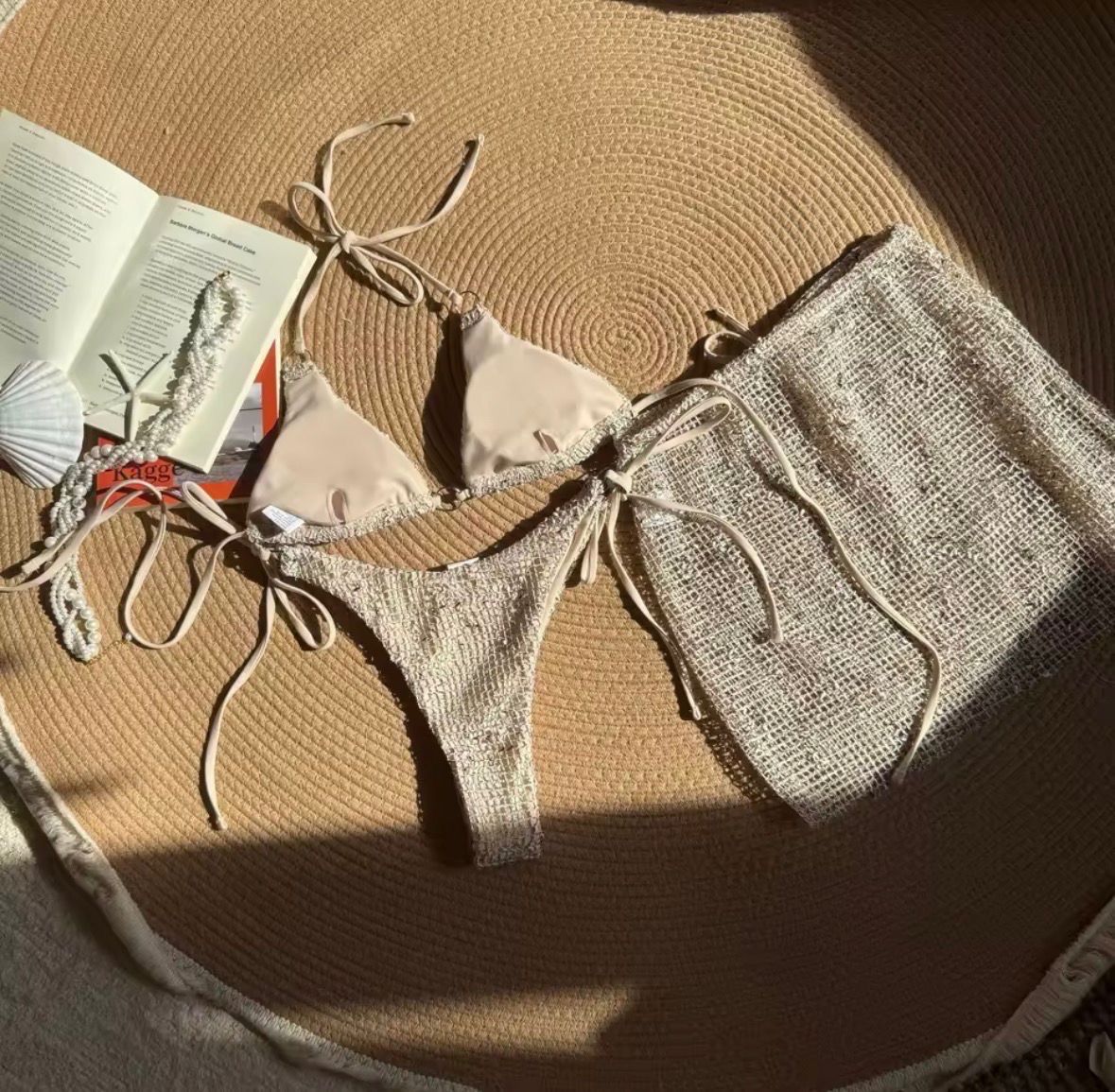 Badekleider & Bikinis: Bikini 3-r Set mit Rock beige, M – Neu und originalverpackt aus Altendorf von Ro