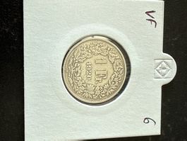 Swiss 1 franc 1920 Silver Coin