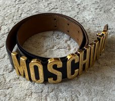 Moschino Ledergürtel, Vintage aus den 90s