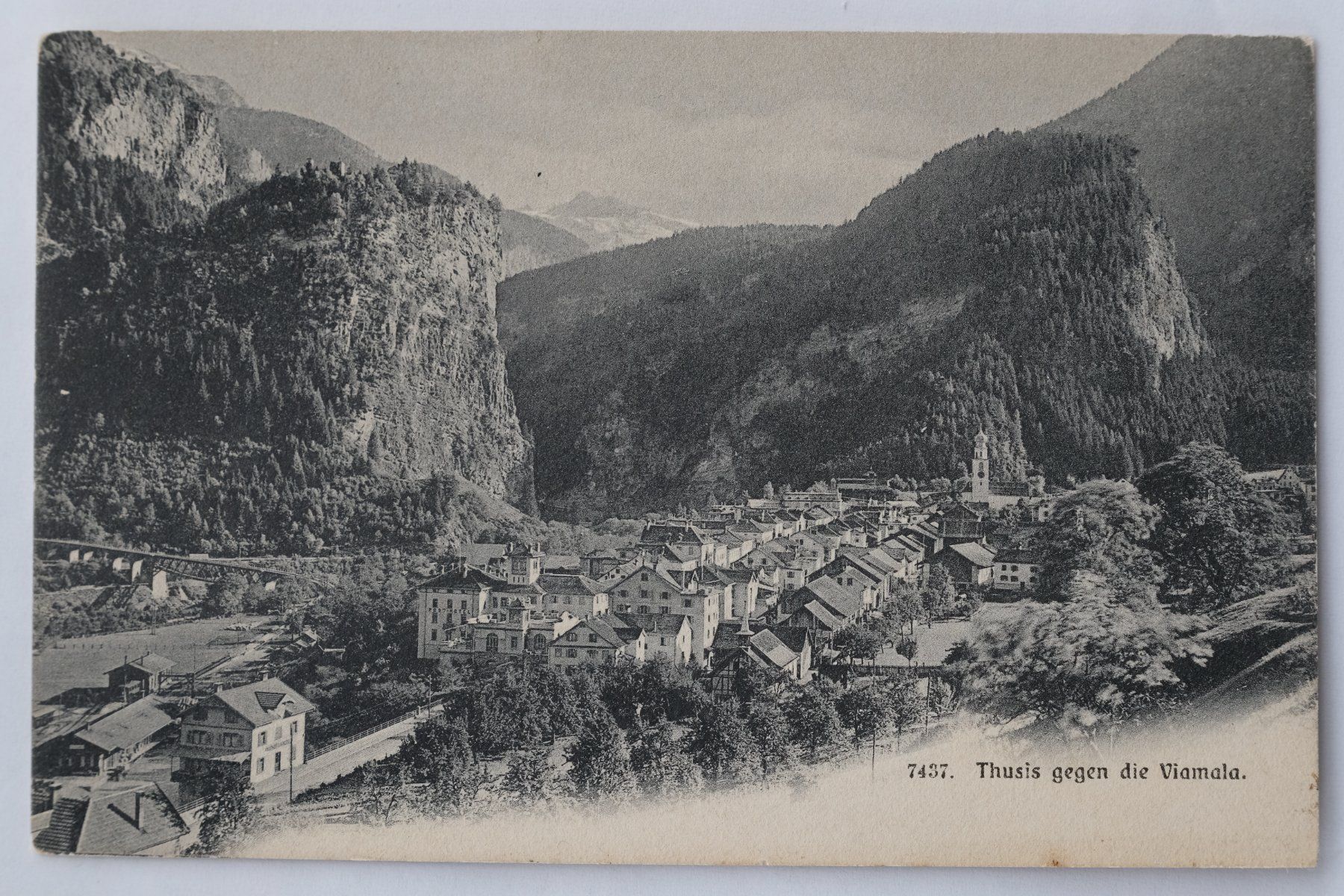 Cartoline postali: Ansichtskarte Thusis 1911 – Usato da Ehrendingen venduto da nicoro50
