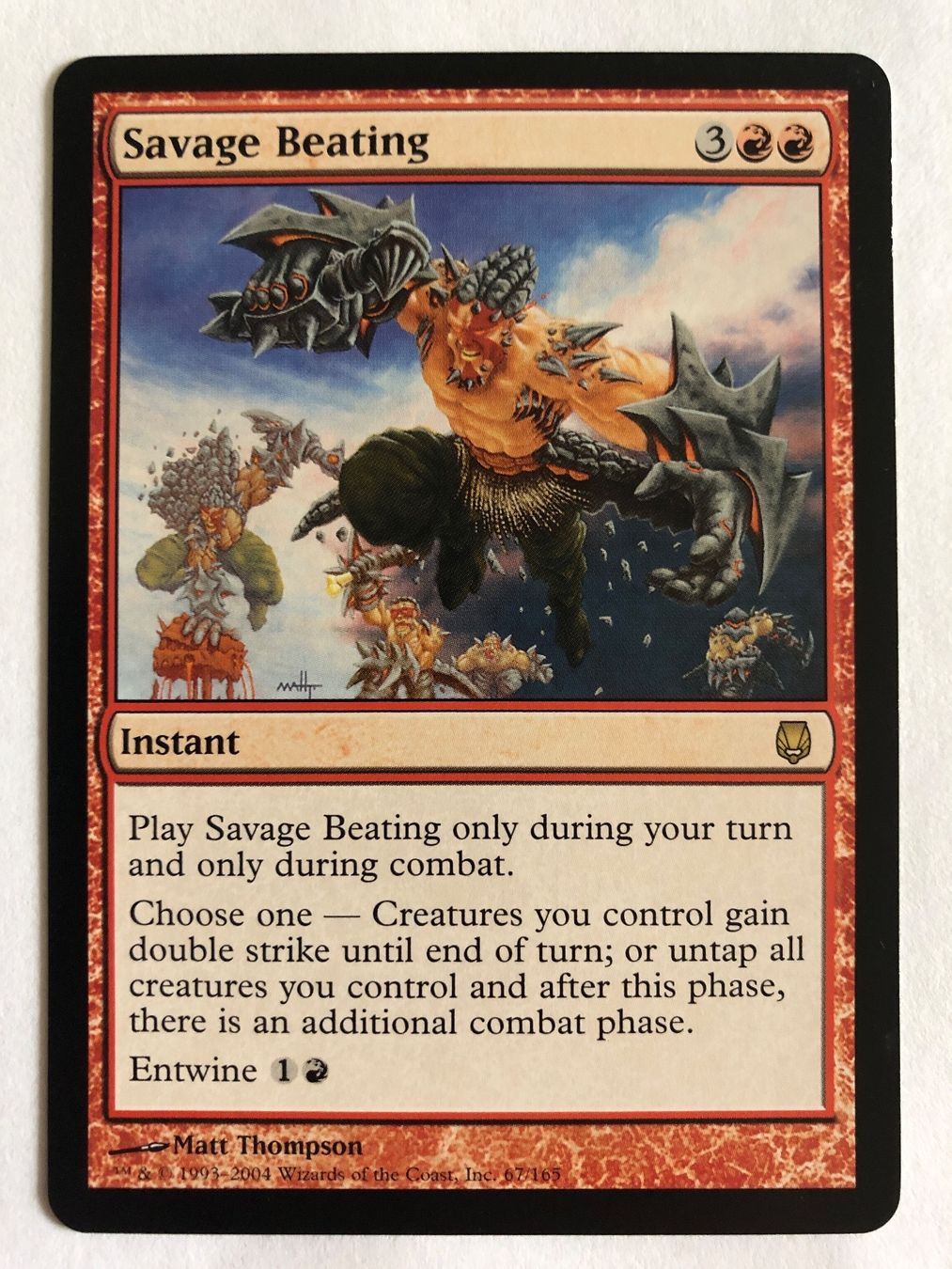 Magic The Gathering Carte collezionabili: MTG - Savage Beating – Usato da Basel venduto da Melchior5