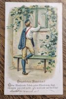 Prägekarte, Romantik, vergebliches Ständchen 1910