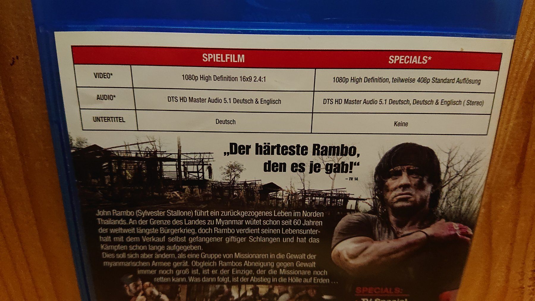 Tutti i DVDs: JOHN RAMBO Blu-Ray Uncut mit Sylvester Stallone – Usato da Wilderswil venduto da Exebub 2