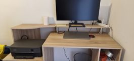 Schreibtisch Holzoptik mit Schubladen guter Zustand