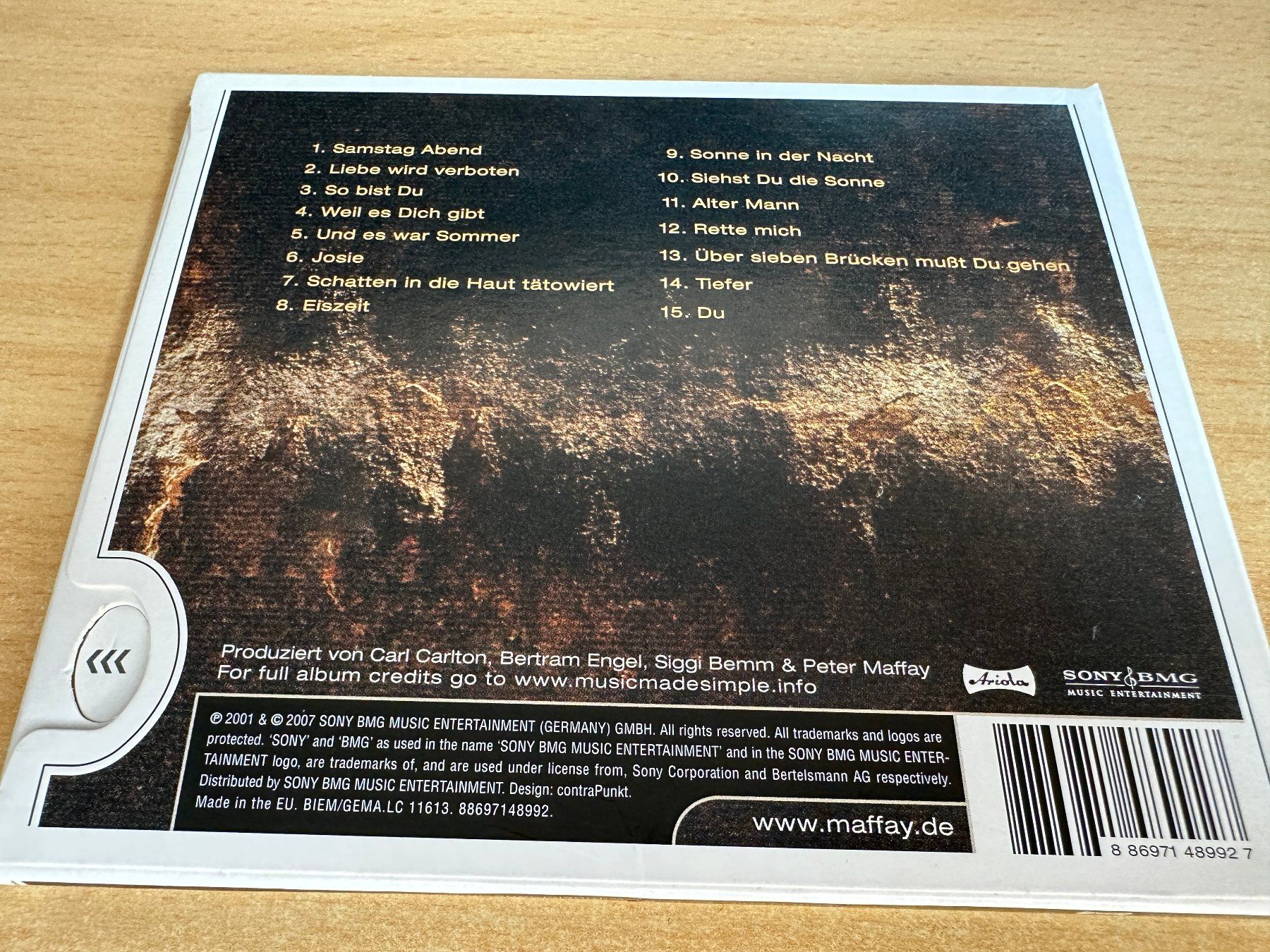 CDs: Peter Maffay - Heute Vor Dreissig Jahren – Gebraucht aus Rikon im Tösstal von Alpenmutz 1