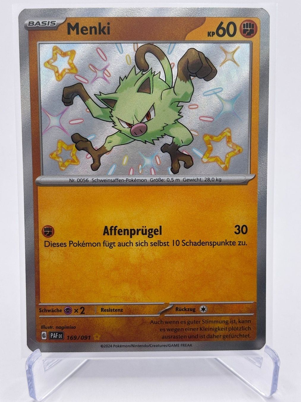 Pokémon Sammelbilder & Trading cards: Paldeas Schicksale - Menki  (PAF 169) - DE – Neu (gemäss Beschreibung) aus Allschwil von Bullach