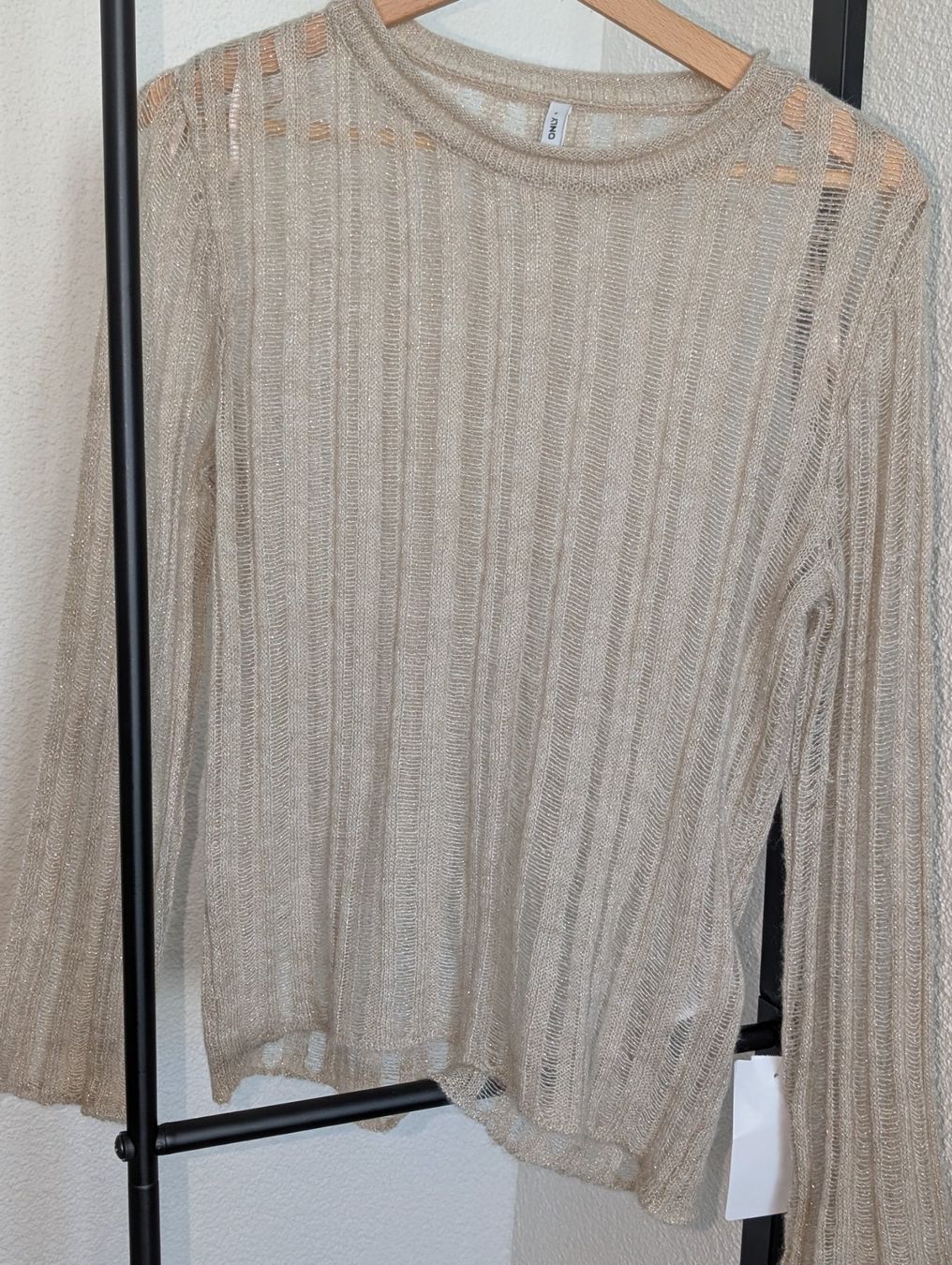 Only Pullover & Sweatshirts: leichter Strickpullover, beige-gold, Gr. M/L, neu – Neu und originalverpackt aus Ermatingen von Hanni_und_Nanni 1