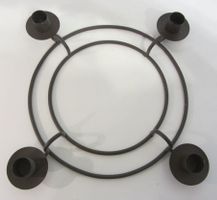 Kerzenhalter Metall 4er, braun