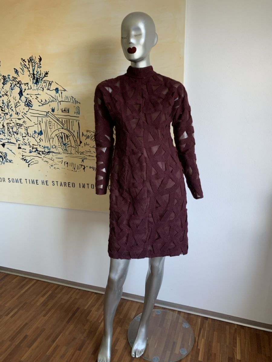 Akris Vestiti: AKRIS: Extravagantes Kleid mit Spitzen und Seidenfutter,  36 – Usato da Luzern venduto da paulablue