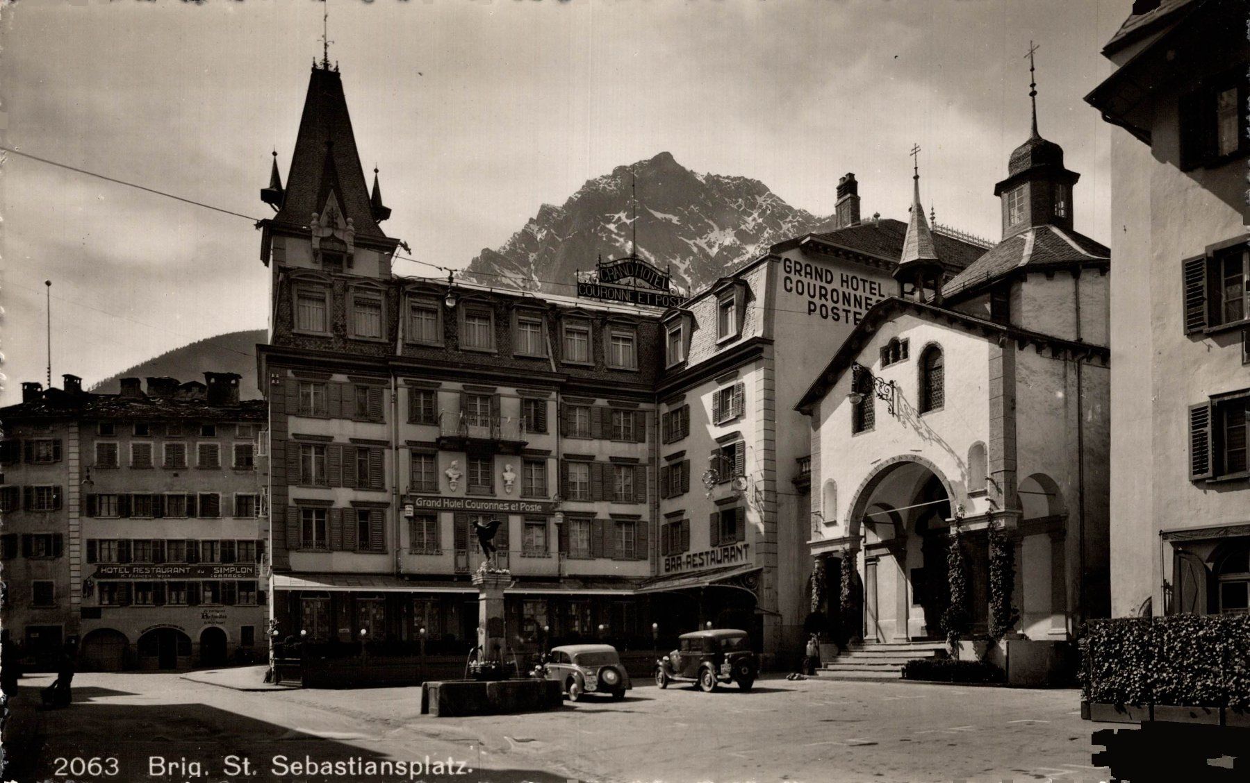 Cartes postales: Brig. St. Sebastianplatz – D'occasion à Bronschhofen par Astore